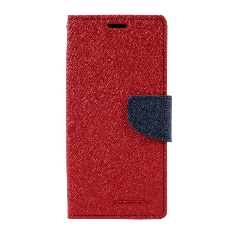 Skórzany Futerał Samsung Galaxy S8 Czerwony Czarny Etui na Telefon Dwukolorowa Rtęć