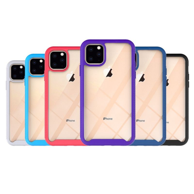 Etui iPhone 11 Pro Biały Czarny Hybrydowa Konstrukcja Krawędzi Błysku Etui Ochronne