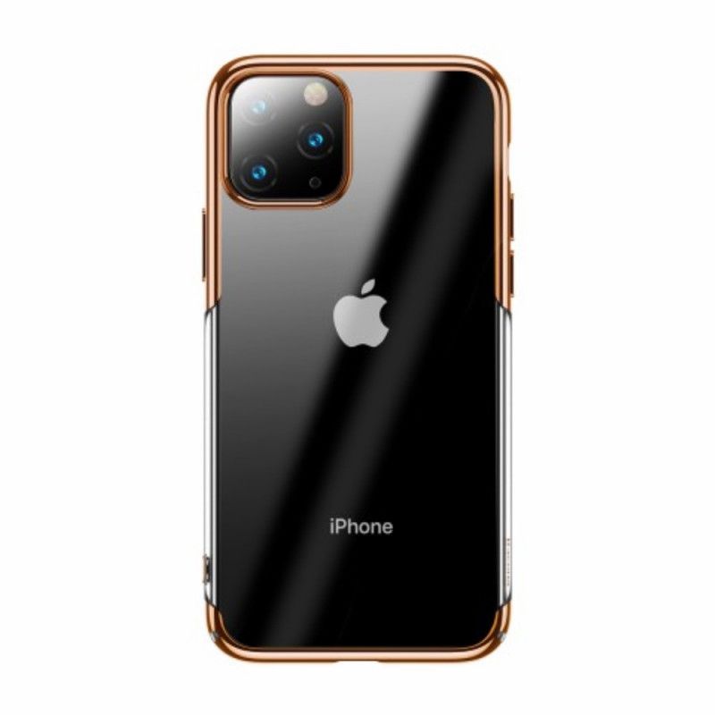 Etui iPhone 11 Pro Biały Czarny Seria Z Brokatem Baseus Etui Ochronne