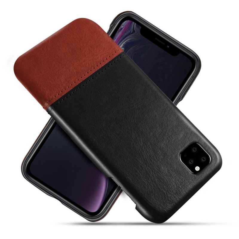 Etui iPhone 11 Pro Czarny Ksq Dwukolorowy Efekt Skóry Etui Ochronne