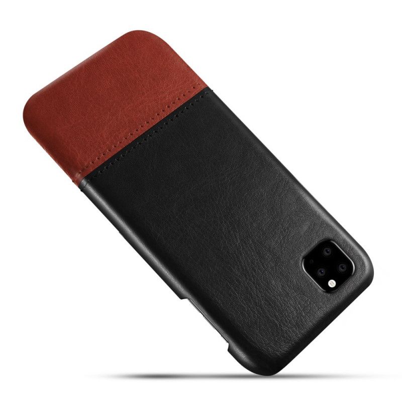 Etui iPhone 11 Pro Czarny Ksq Dwukolorowy Efekt Skóry Etui Ochronne