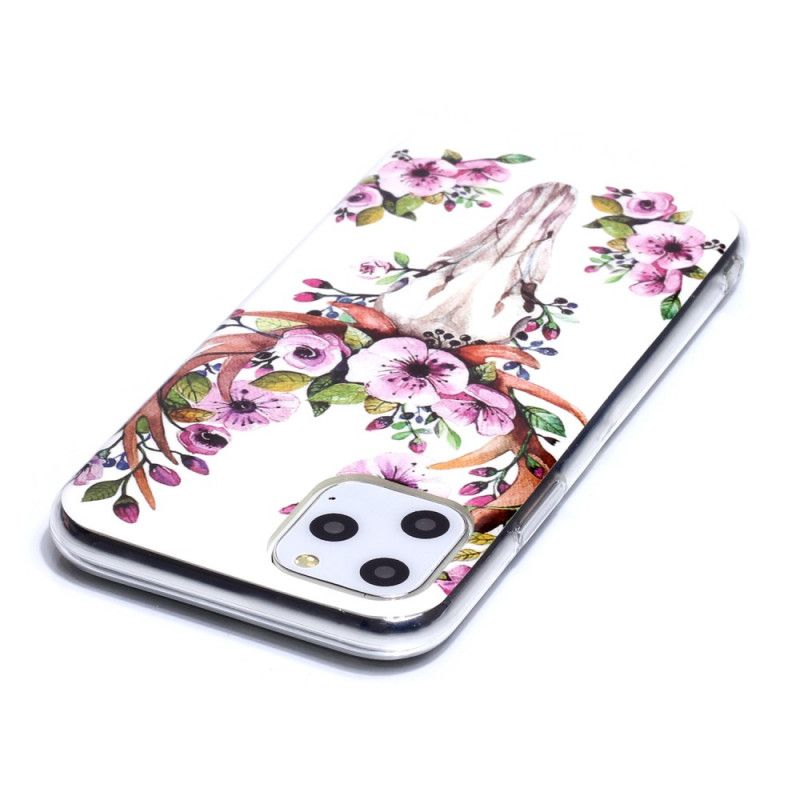 Etui iPhone 11 Pro Fluorescencyjny Kwiecisty Łoś