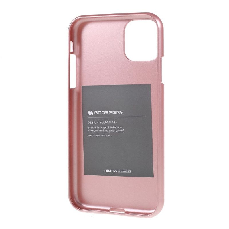 Futerały iPhone 11 Pro Biały Czarny Efekt Metalu I Galaretka Rtęciowa Goospery