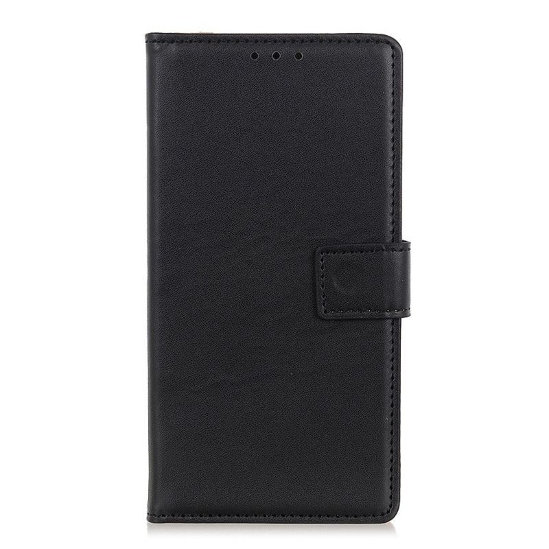 Etui Folio OnePlus 8T Granatowy Czarny Prosta Sztuczna Skóra Etui Ochronne