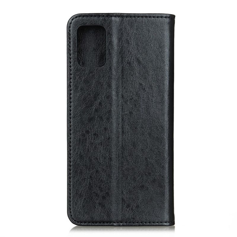 Flip Kotelot OnePlus 8T Czerwony Czarny Elegancka Dwoina Lichee Etui Ochronne