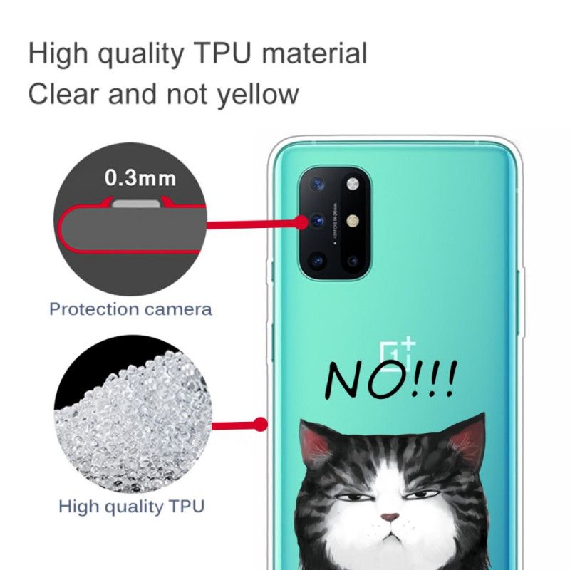 Futerały OnePlus 8T Etui na Telefon Kot. Który Mówi Nie