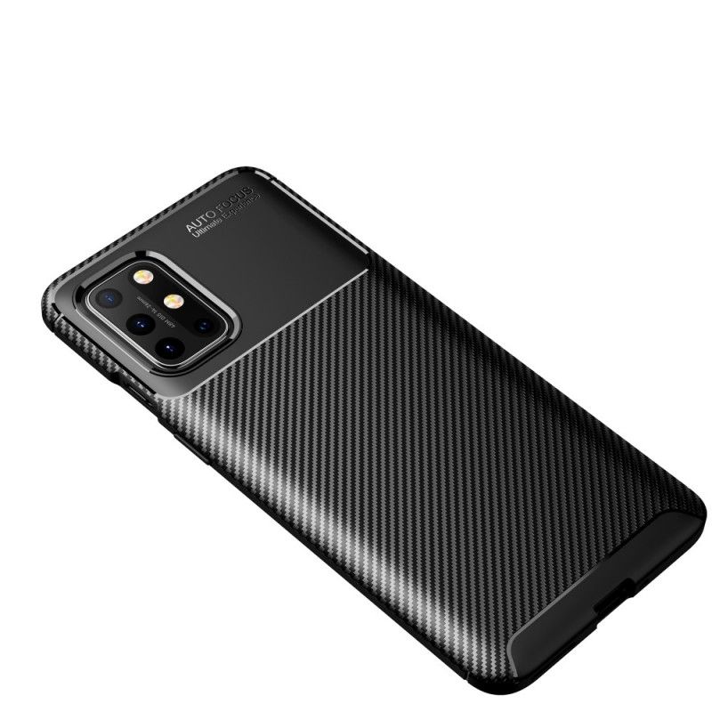 Futerały OnePlus 8T Granatowy Czarny Etui na Telefon Elastyczna Tekstura Włókna Węglowego