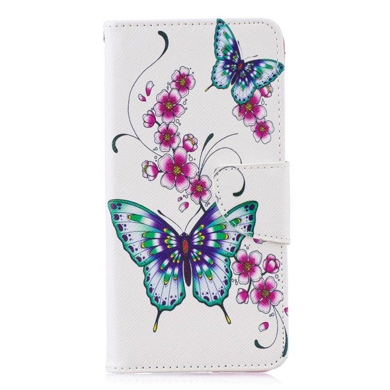 Etui Folio Huawei P30 Cudowne Motyle Etui Ochronne