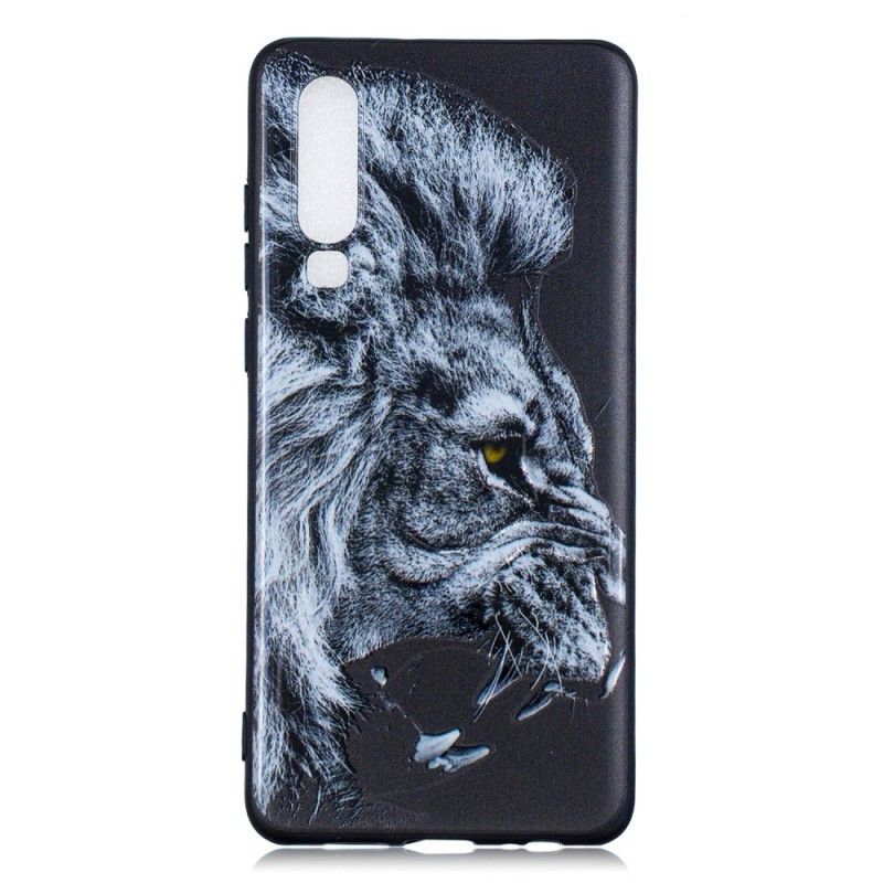 Etui Huawei P30 Dziki Lew