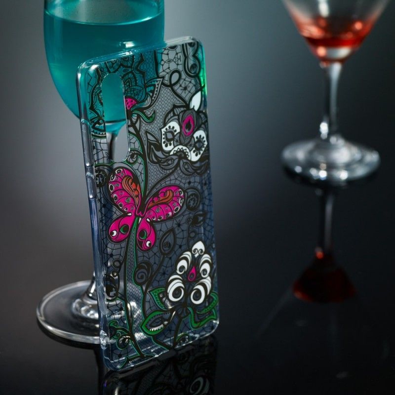 Etui Huawei P30 Motyl I Koronka Etui Ochronne