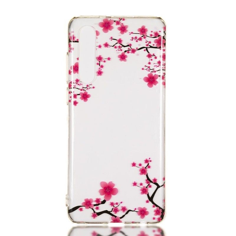Futerały Huawei P30 Etui na Telefon Przezroczyste Kwitnące Drzewo