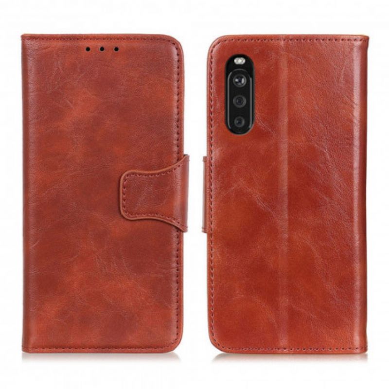 Etui Folio Do Sony Xperia 10 Iii Dwustronne Zapięcie Z Dwoiny