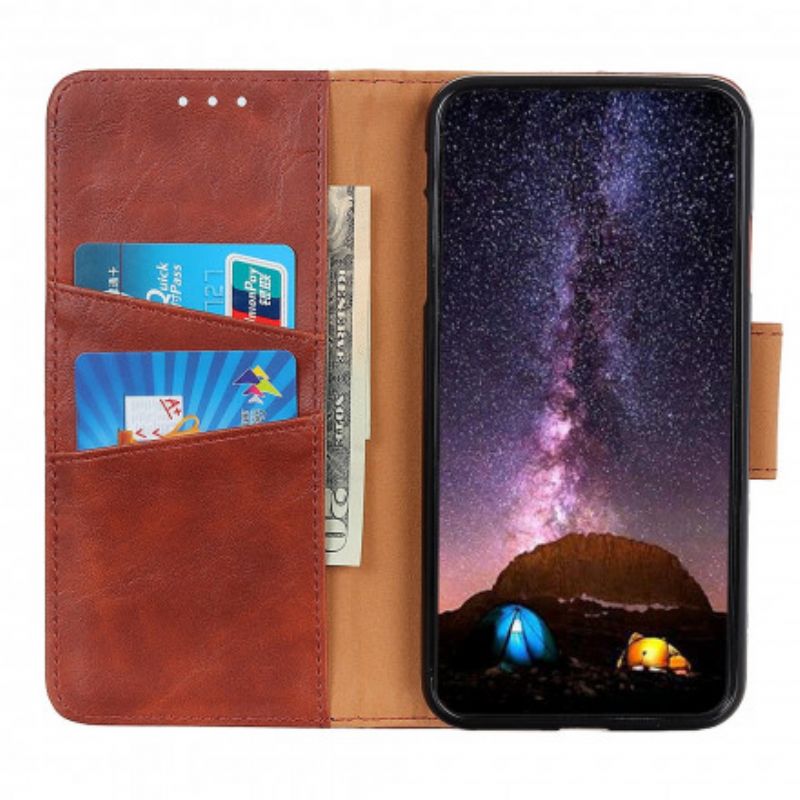 Etui Folio Do Sony Xperia 10 Iii Dwustronne Zapięcie Z Dwoiny