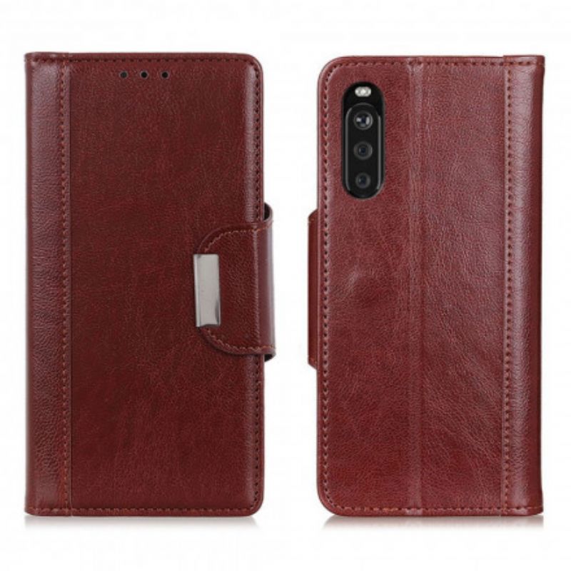 Etui Folio Do Sony Xperia 10 Iii Elegance Zapięcie Ze Sztucznej Skóry