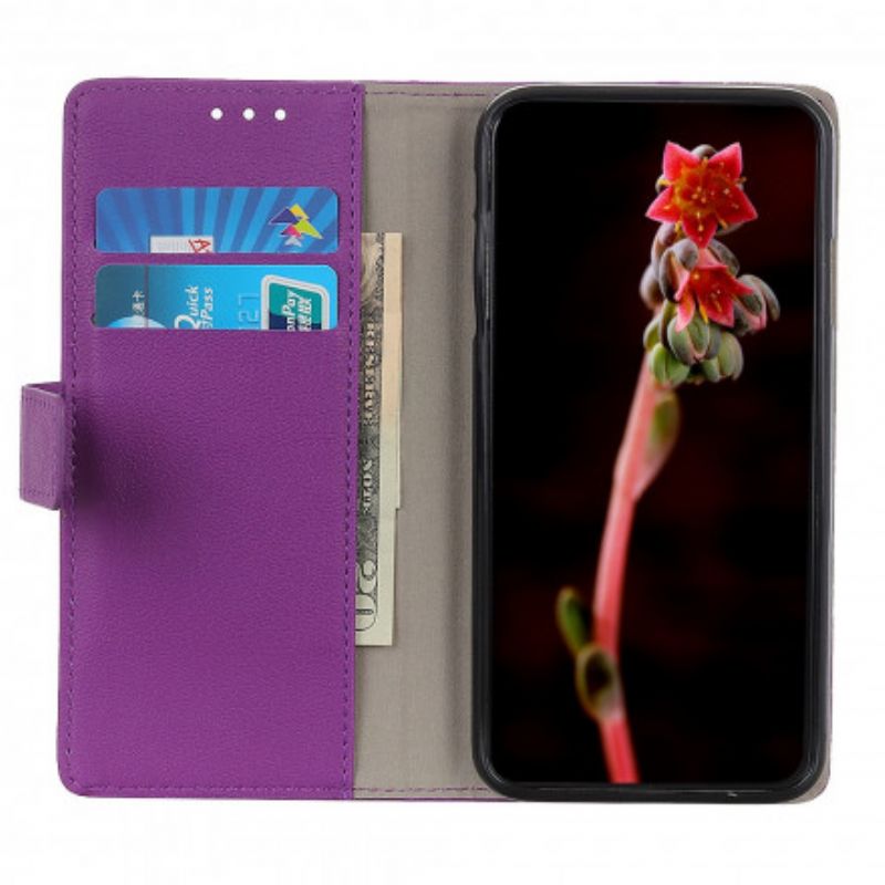 Etui Folio Do Sony Xperia 10 Iii Klasyczna Sztuczna Skóra