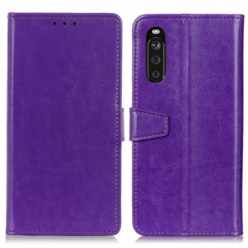 Etui Folio Do Sony Xperia 10 Iii Klasyczny Efekt Skóry