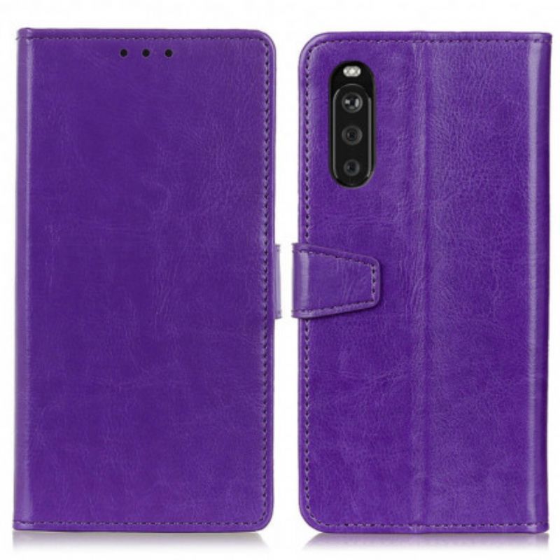 Etui Folio Do Sony Xperia 10 Iii Klasyczny Efekt Skóry