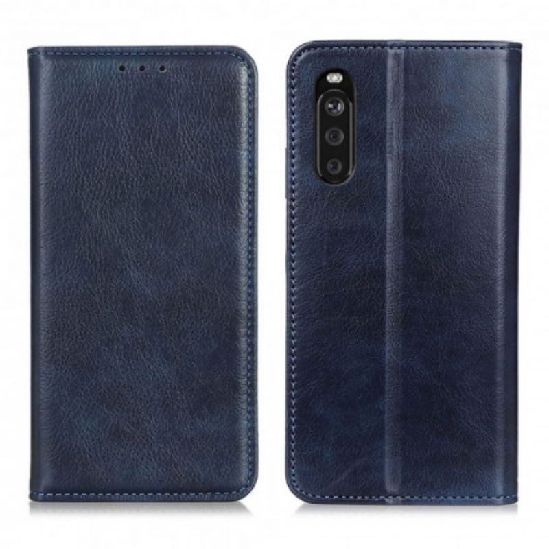 Etui Folio Do Sony Xperia 10 Iii Litchi Premium Sztuczna Skóra