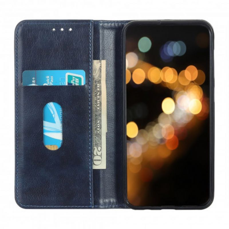 Etui Folio Do Sony Xperia 10 Iii Litchi Premium Sztuczna Skóra