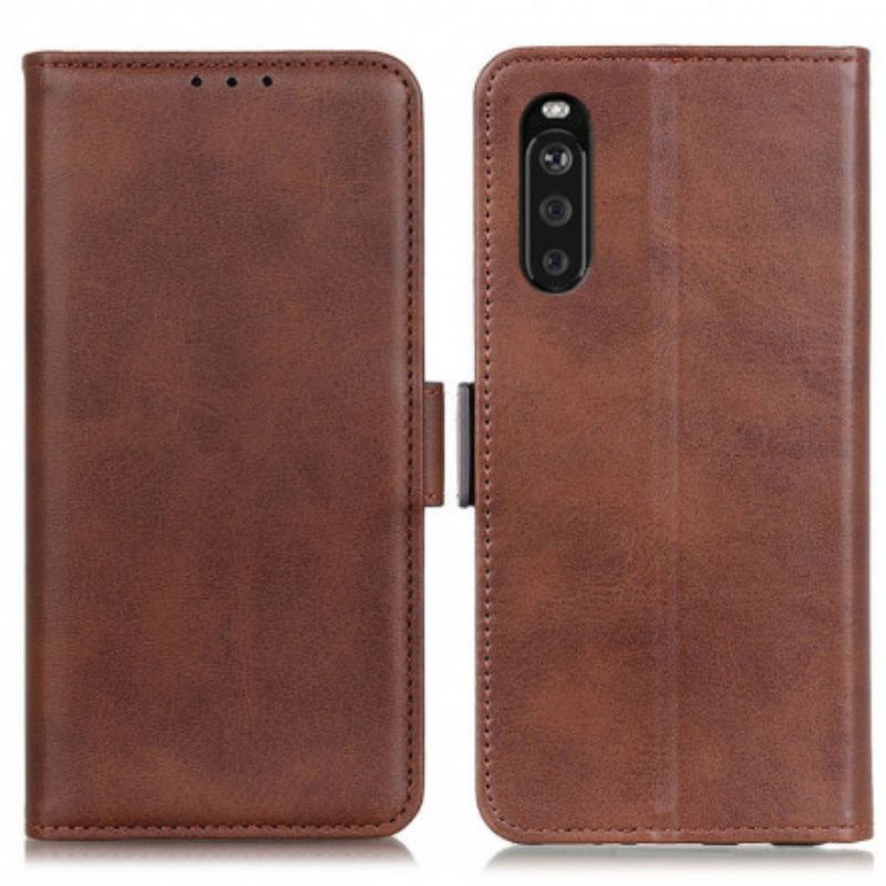 Etui Folio Do Sony Xperia 10 Iii Podwójna Klapa