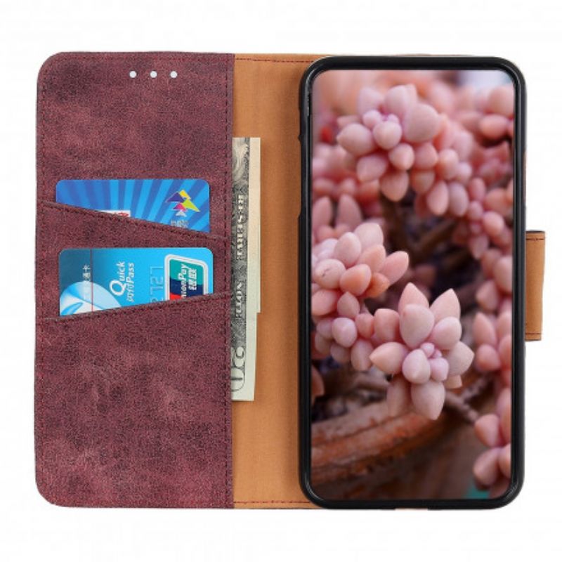 Etui Folio Do Sony Xperia 10 Iii Vintage Split Skóra