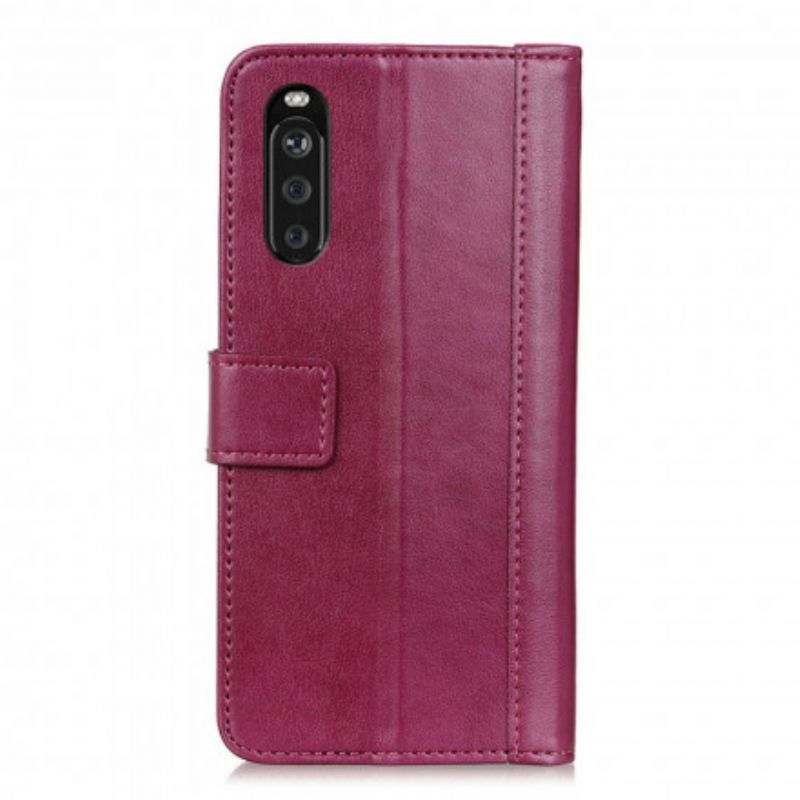 Etui Folio Sony Xperia 10 Iii Klasyczny Skórzany Styl