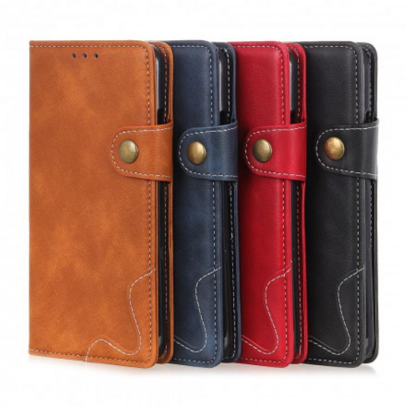 Obudowa Sony Xperia 10 Iii Etui Na Telefon Artystyczny Guzik I Szwy