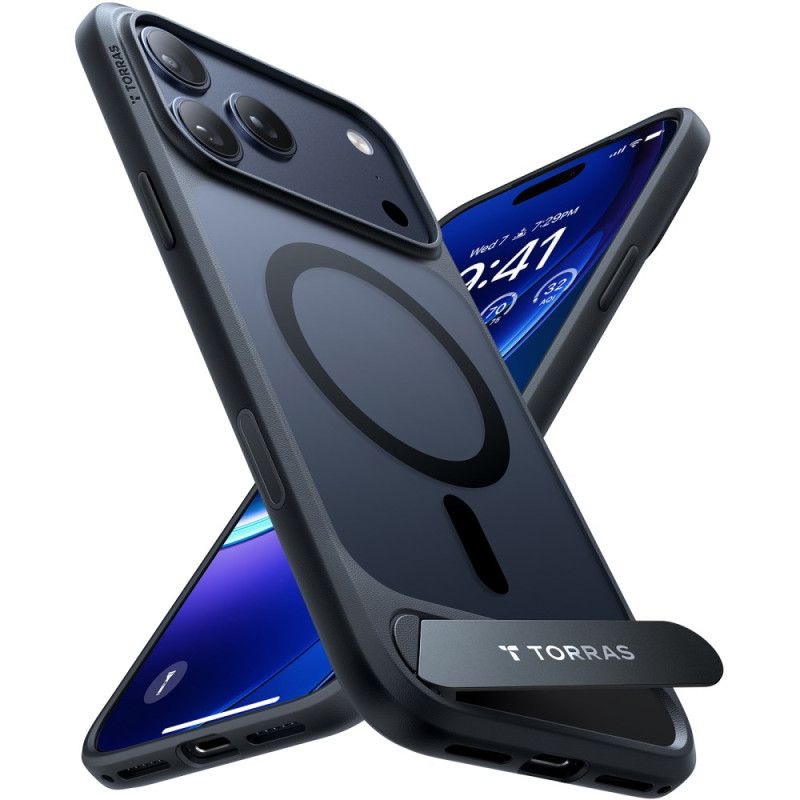 Etui Do iPhone 17 Pro Max Magsafe Premium Design Ze Zintegrowaną Podstawką