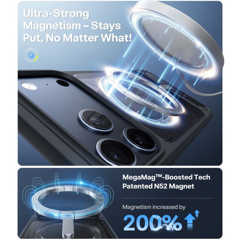 Etui Do iPhone 17 Pro Max Magsafe Premium Design Ze Zintegrowaną Podstawką