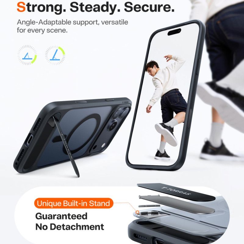 Etui Do iPhone 17 Pro Max Magsafe Premium Design Ze Zintegrowaną Podstawką