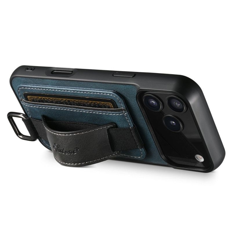 Etui Do iPhone 17 Pro Max Uchwyt Na Kartę I Pasek Suteni