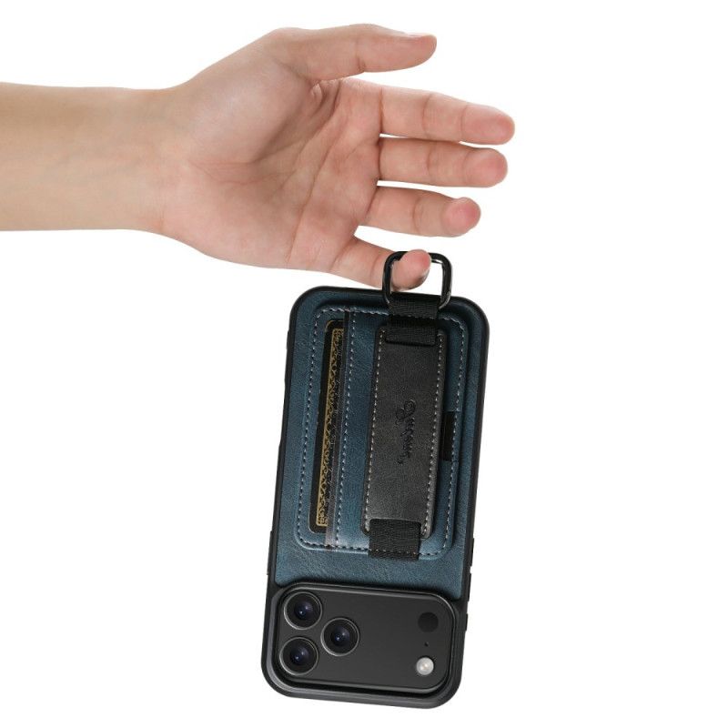 Etui Do iPhone 17 Pro Max Uchwyt Na Kartę I Pasek Suteni