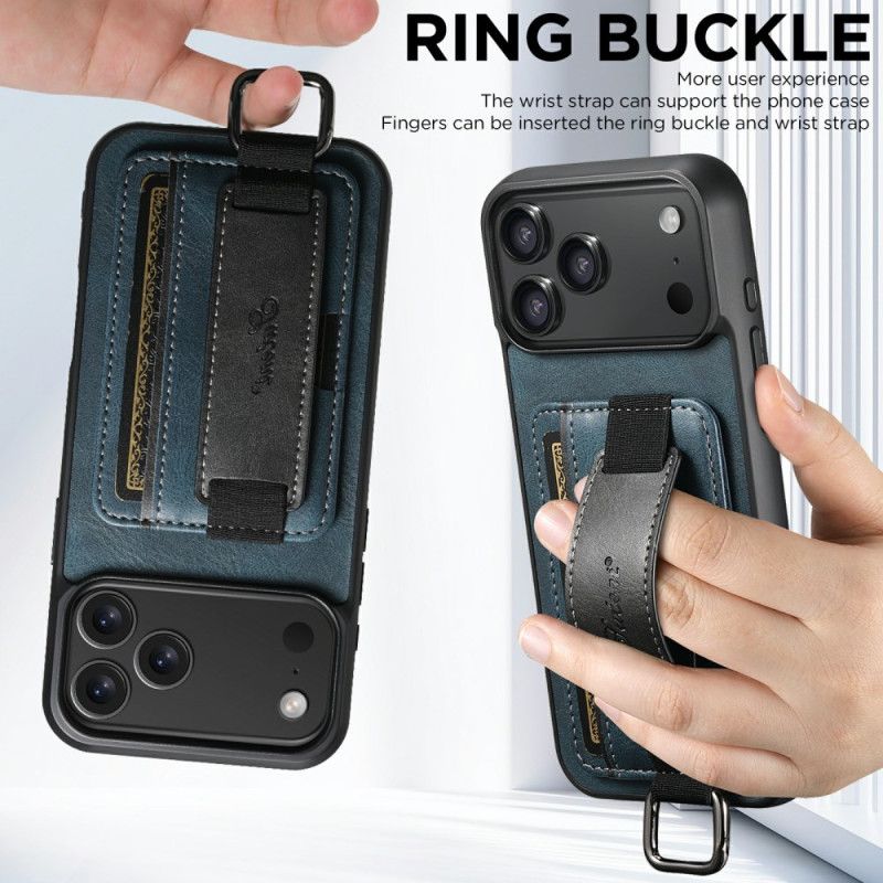 Etui Do iPhone 17 Pro Max Uchwyt Na Kartę I Pasek Suteni