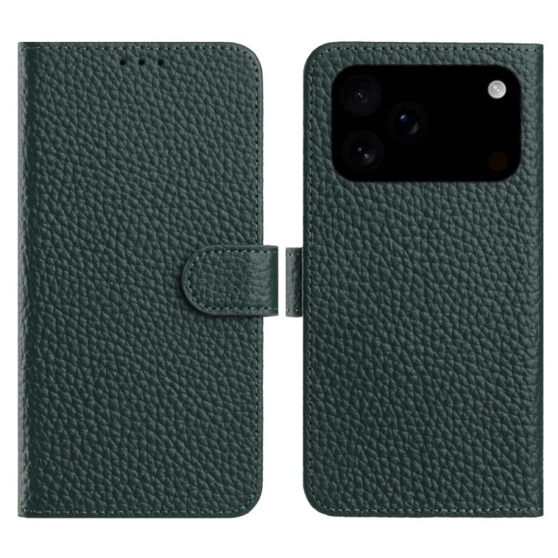 Etui Folio Do iPhone 17 Pro Max Teksturowana Skóra