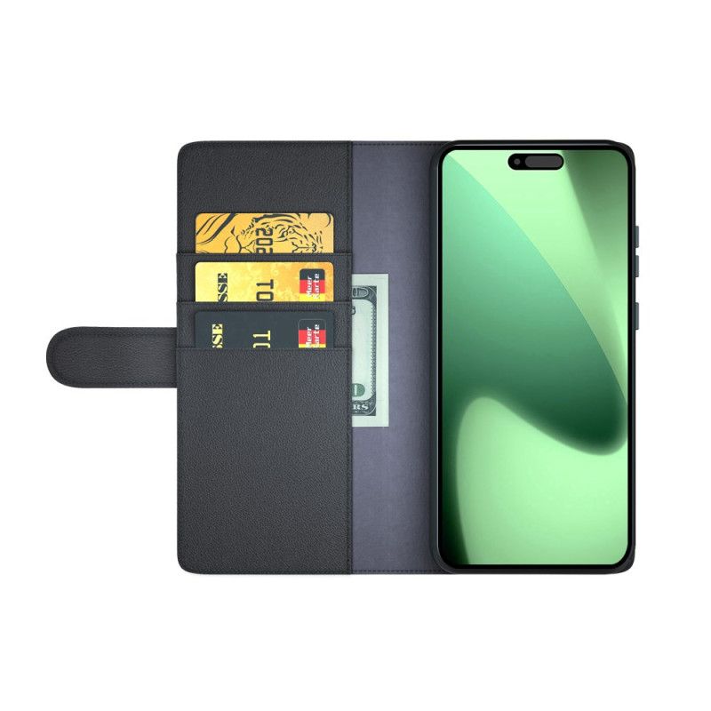 Etui Folio iPhone 17 Pro Max Portfel Ze Skóry Naturalnej Etui Ochronne