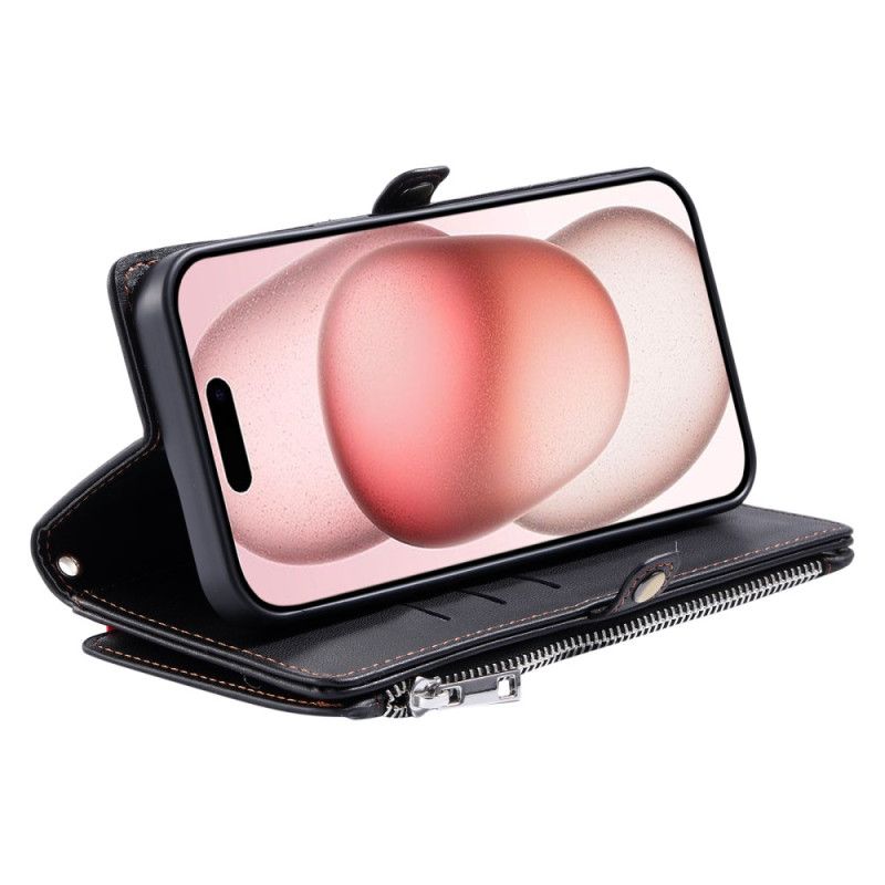 Etui Folio iPhone 17 Pro Max Retro Premium Etui Ochronne