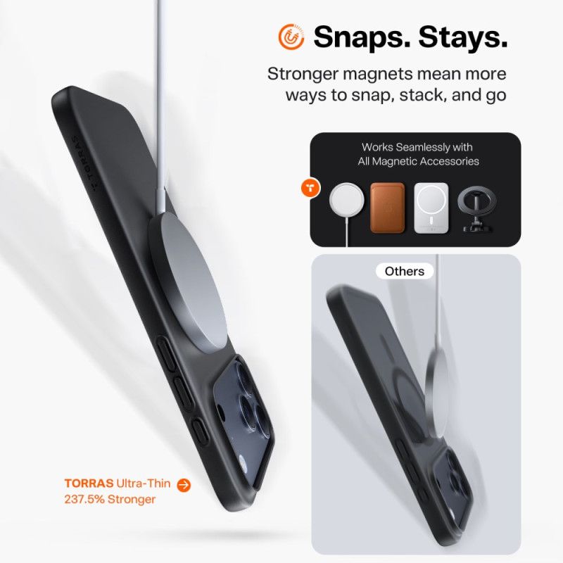 Etui iPhone 17 Pro Max Kompatybilny Z Magsafe Premium Etui Ochronne