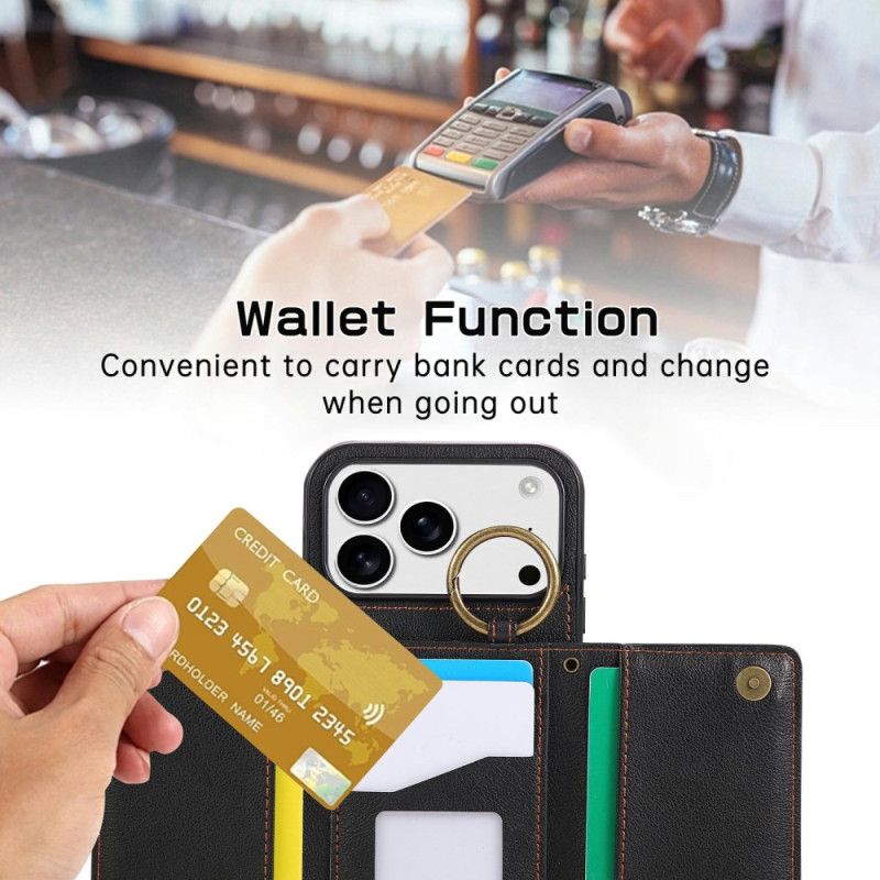 Etui iPhone 17 Pro Max Portfel I Pasek Na Ramię Etui Ochronne