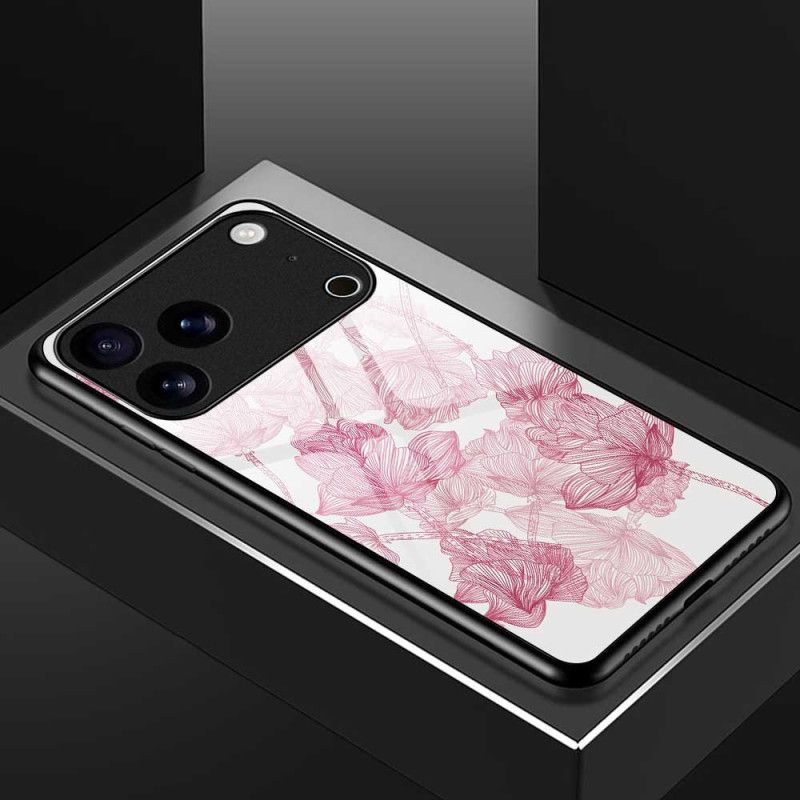 Etui iPhone 17 Pro Max Szkło Hartowane W Kolorze Różowym Floralie Etui Ochronne