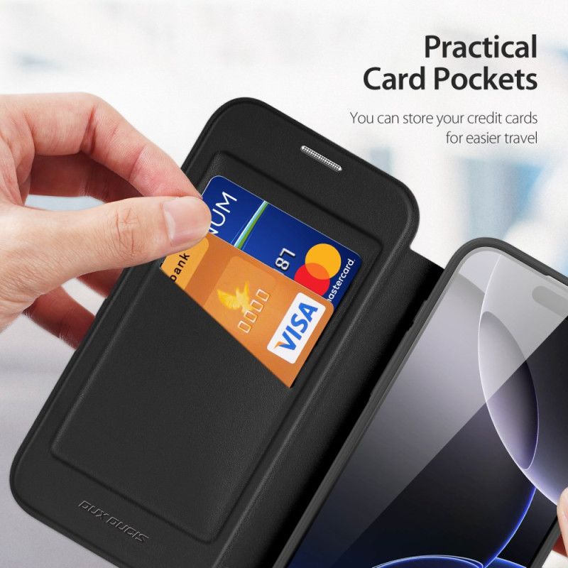 Flip Kotelot Do iPhone 17 Pro Max Magsafe Kompatybilny Z Skin X Pro Series Dux Ducis