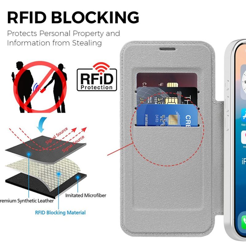 Flip Kotelot Do iPhone 17 Pro Max Zgodny Z Magsafe Pikowane