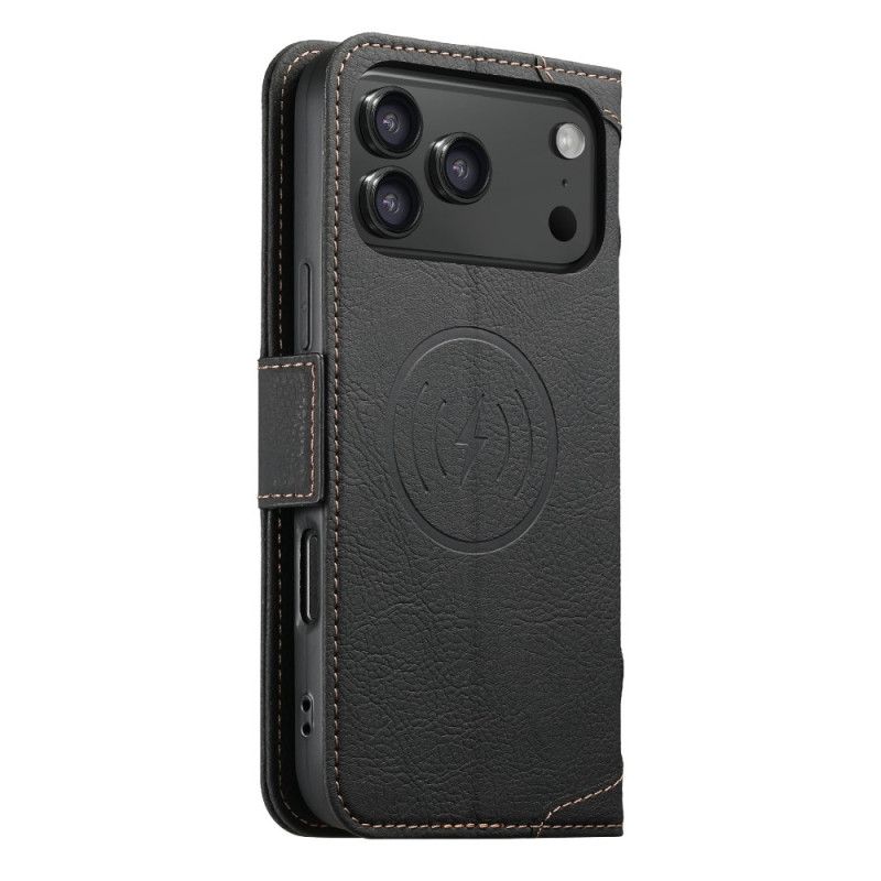 Flip Kotelot Do iPhone 17 Pro Max Zgodny Z Magsafe Premium Vintage