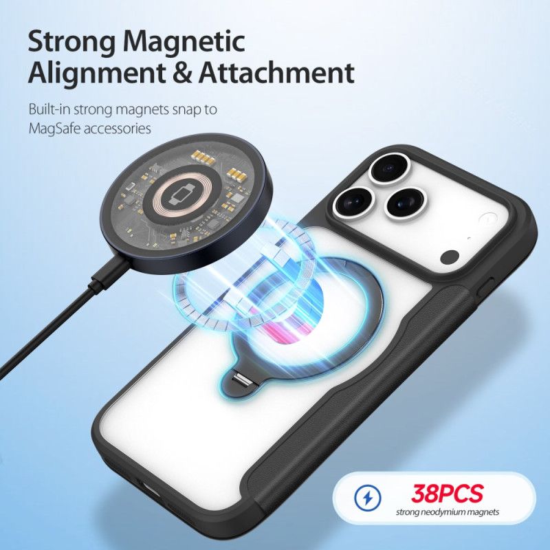 Flip Kotelot iPhone 17 Pro Max Magsafe Z Mocowaniem Skin X Pro Series Dux Ducis Etui Ochronne