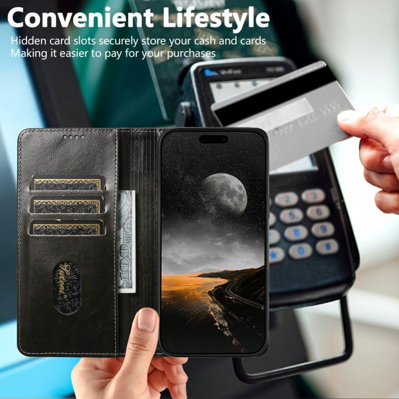 Flip Kotelot iPhone 17 Pro Max Vintage Suteni