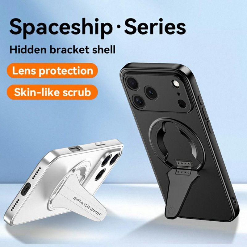 Hülle iPhone 17 Pro Max Handyhülle Magsafe-integrierte Halterung In Metalloptik