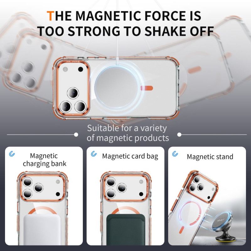 Hülle iPhone 17 Pro Max Handyhülle Magsafe-kompatible Farbige Halterung