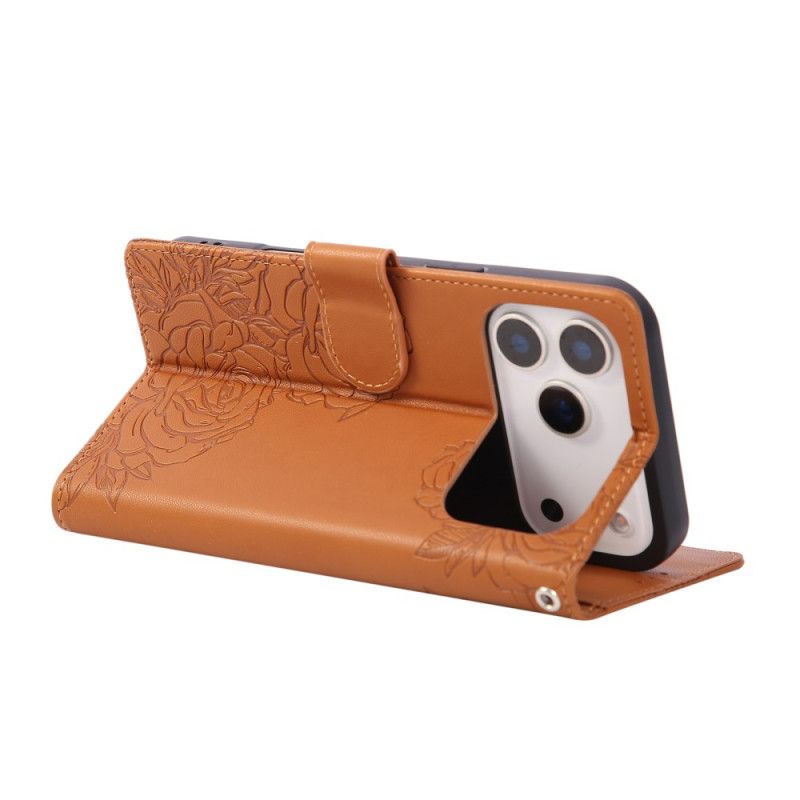 Obudowa iPhone 17 Pro Max Etui Na Telefon Kwiatowy Nadruk