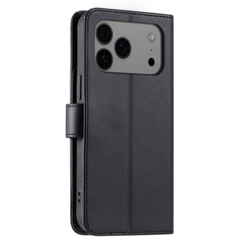 Skórzany Futerał iPhone 17 Pro Max Etui Na Telefon Pikowany Ze Smyczą I Paskiem Na Ramię