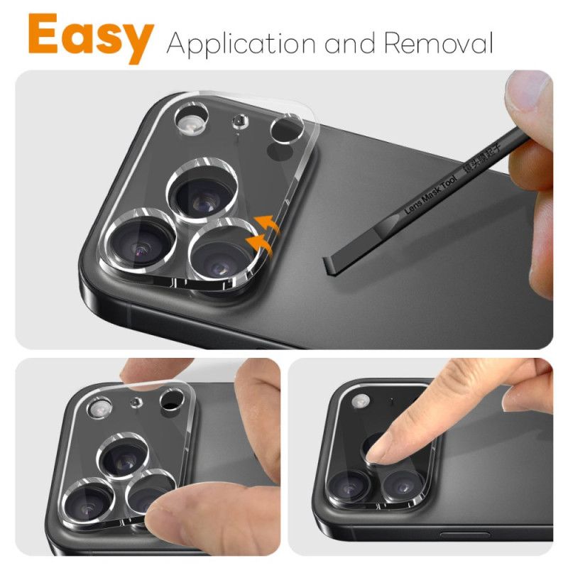 Szkło Ochronne Na Obiektyw Ze Szkła Hartowanego Do iPhone'a 17 Pro Max (przezroczyste)