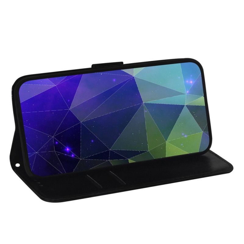 Etui Folio Realme 8i Faux Skórzana Osłona Lusterka
